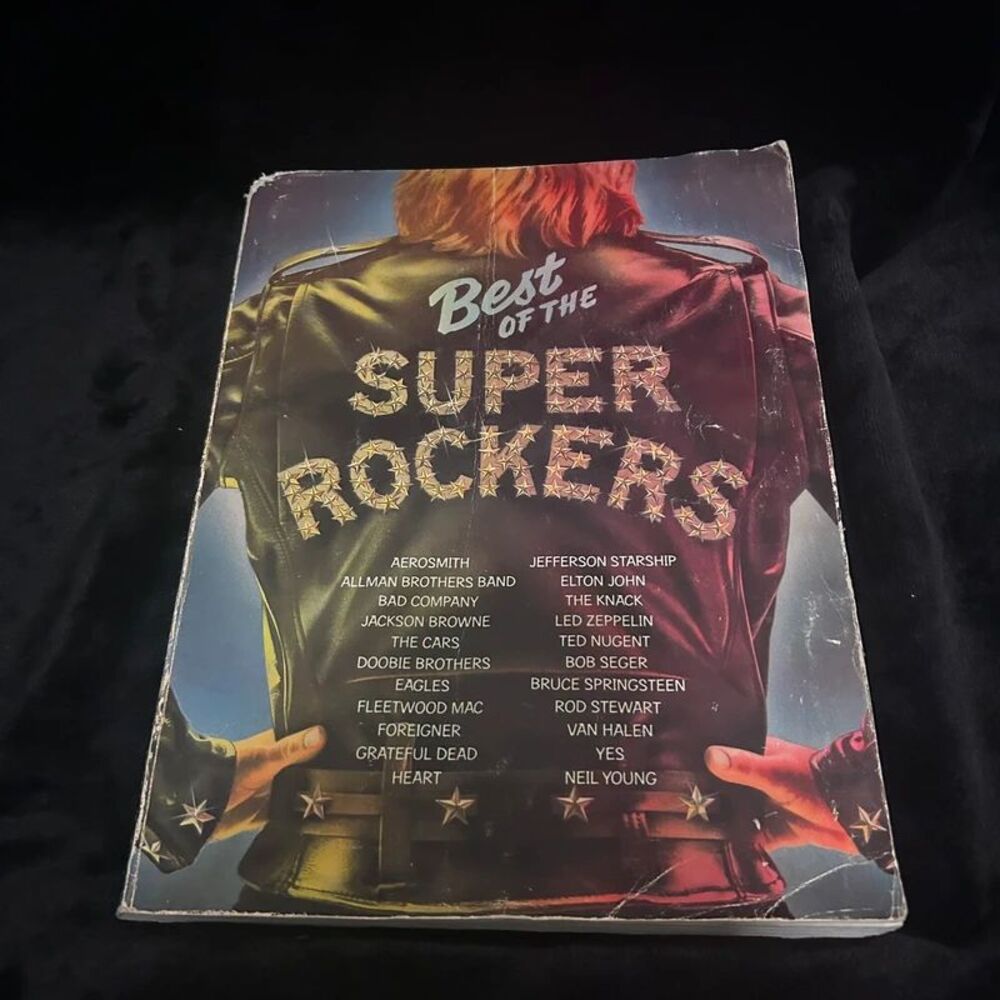 Best of the Super Rockers Sheet Music Book Warner Bros. 288 Pages